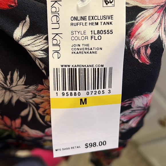 Karen Kane Ruffle Hem Tank - Picture 6 of 8